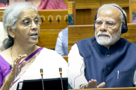 वित्त मंत्री निर्मला सीतारमण के बजट पर गदगद पीएम मोदी ने खूब थपथपाई मेज