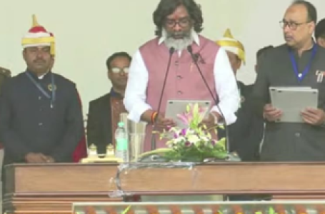 Hemant Soren sworn in as Jharkhand’s 14th CM, top INDIA Bloc leaders attend