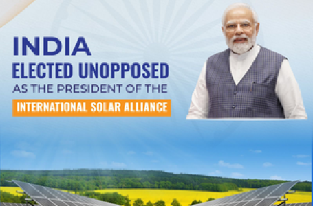 India re-elected President of 120-nation International Solar Alliance