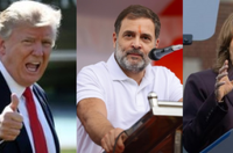 LoP Rahul Gandhi writes to Trump, Harris after US poll results