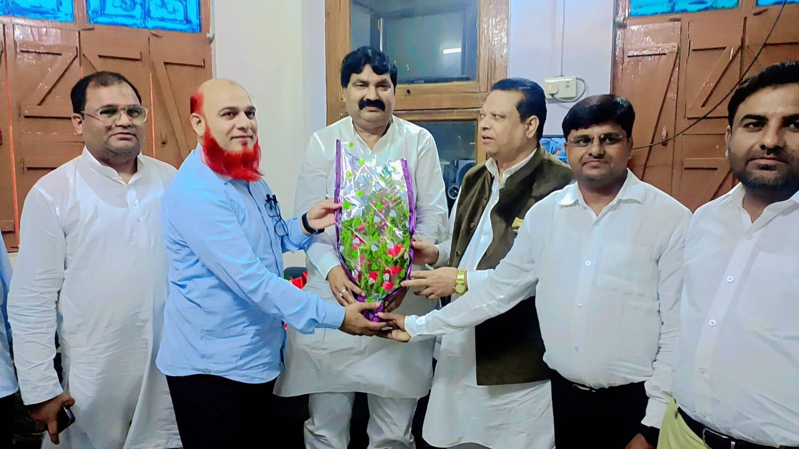 Prominent Indian journalist and social worker Ghazanfar Khan felicitated