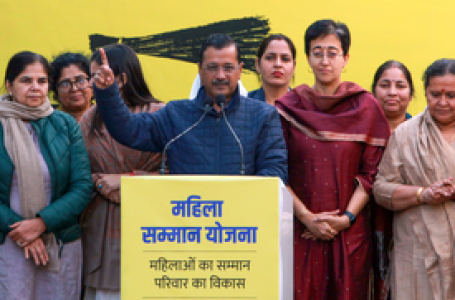 Kejriwal promises Rs 2,100 for Delhi women if AAP wins polls, BJP takes ‘lollipop’ jibe