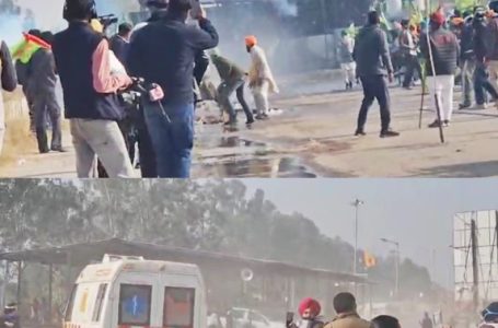 Police use teargas, water cannon to disperse protesting farmers at Shambhu border