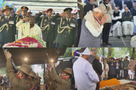 Nation bids farewell to ‘Architect of India’s economic reforms’ Dr Singh with State honours