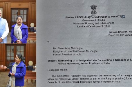 Daughter shares govt letter approving memorial for Pranab Mukherjee, thanks PM Modi