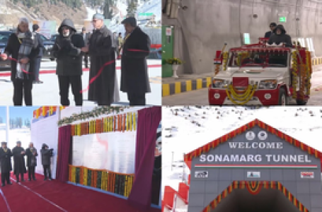 PM Modi inaugurates J&K’s Sonamarg tunnel, dedicates it to nation