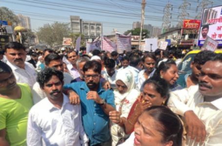 Dharavi residents stage protest against unhygienic condition in city’s densely populated slum