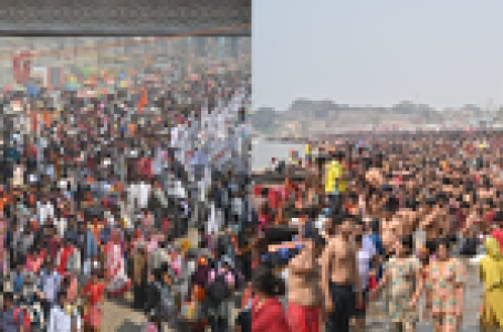 Over 1 crore take holy dip in Triveni Sangam by noon on Maha Shivratri